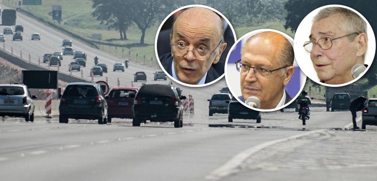 Rodovia Imigrantes, José Serra, Geraldo Alckmin e Mário Covas