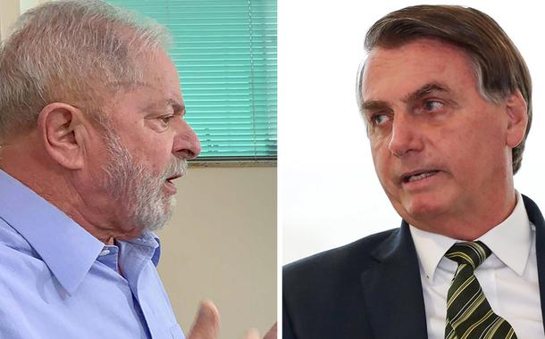 Ex-presidente Lula e Jair Bolsonaro