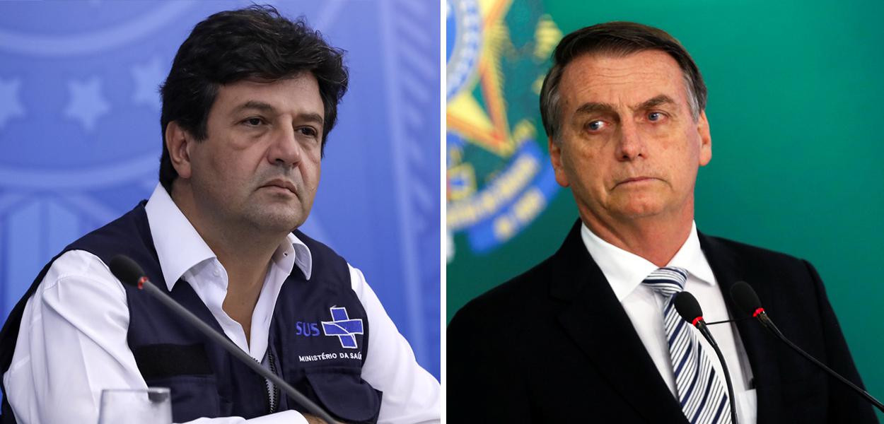 Luiz Henrique Mandetta e Jair Bolsonaro