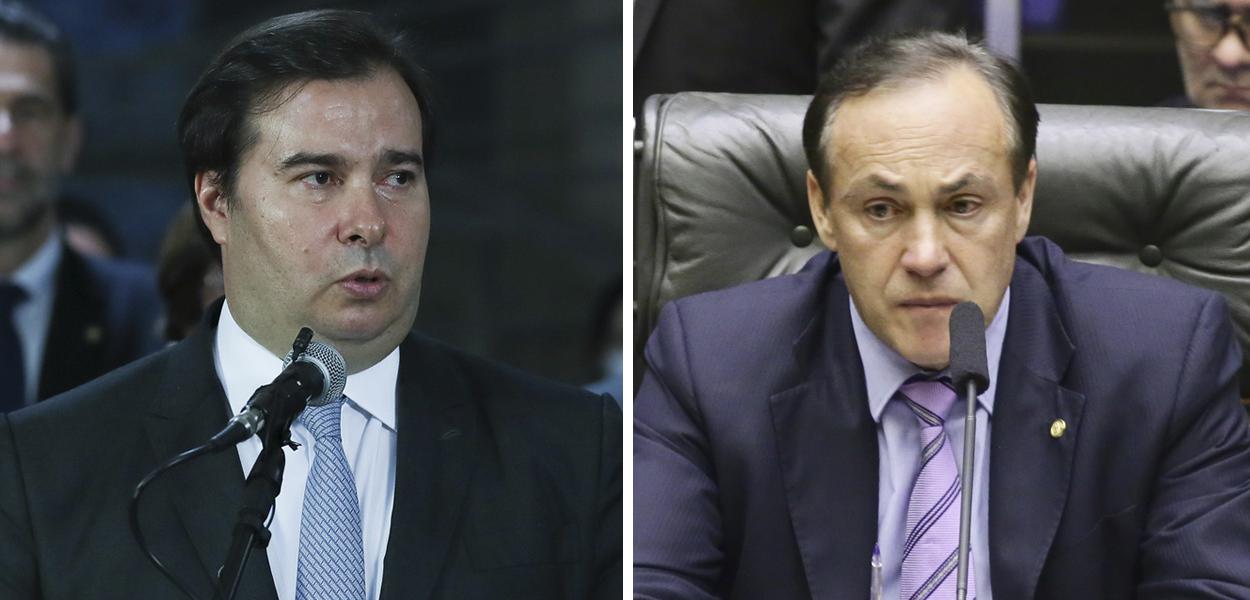 Rodrigo Maia e Reinhold Stephanes Junior