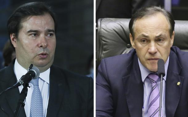 Rodrigo Maia e Reinhold Stephanes Junior