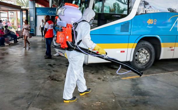 Limpeza preventiva contra o coronavírus em Maricá