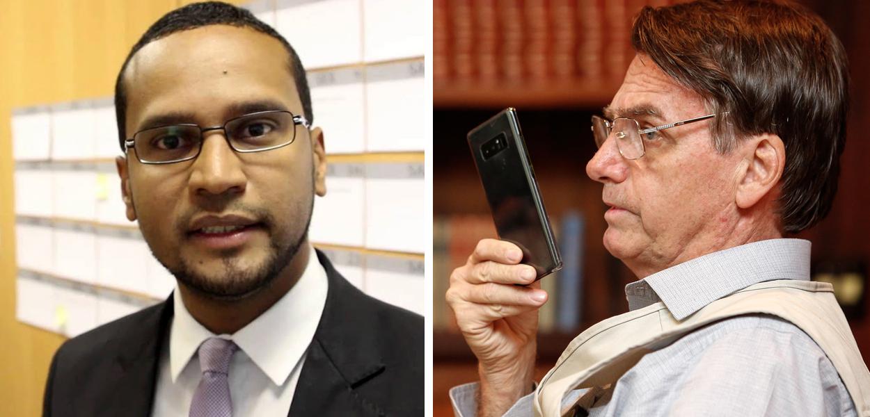 Vinícius Wu e Jair Bolsonaro
