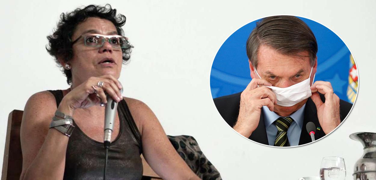 Professora da UFF Jacqueline Muniz e Jair Bolsonaro