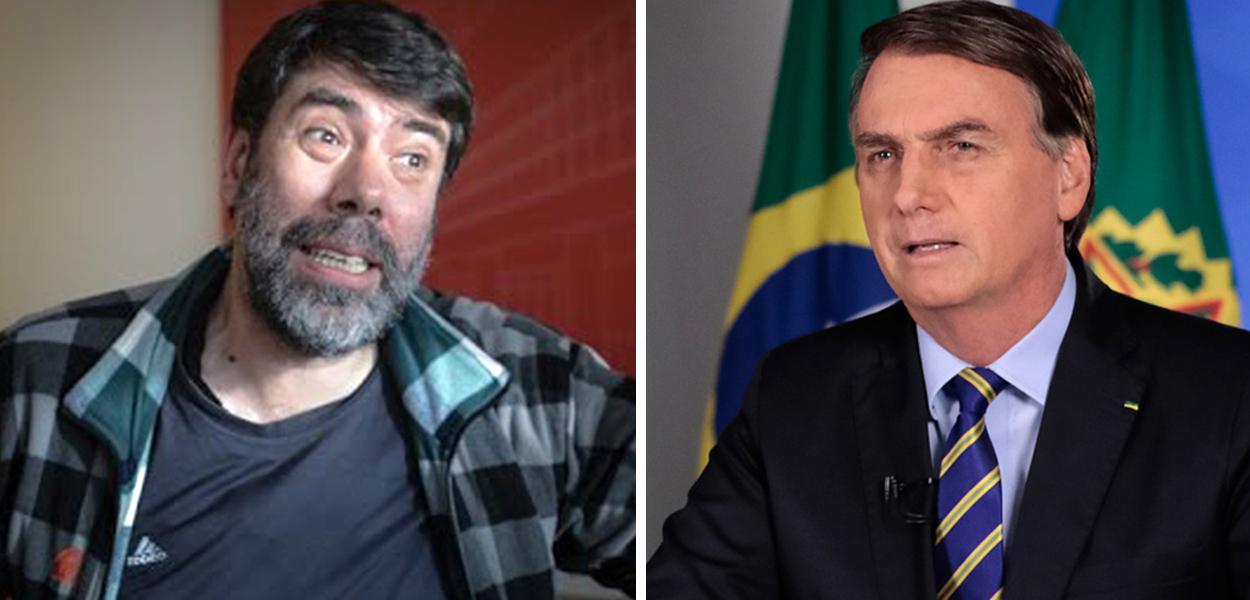 Psicanalista Tales Ab'Sáber e Jair Bolsonaro