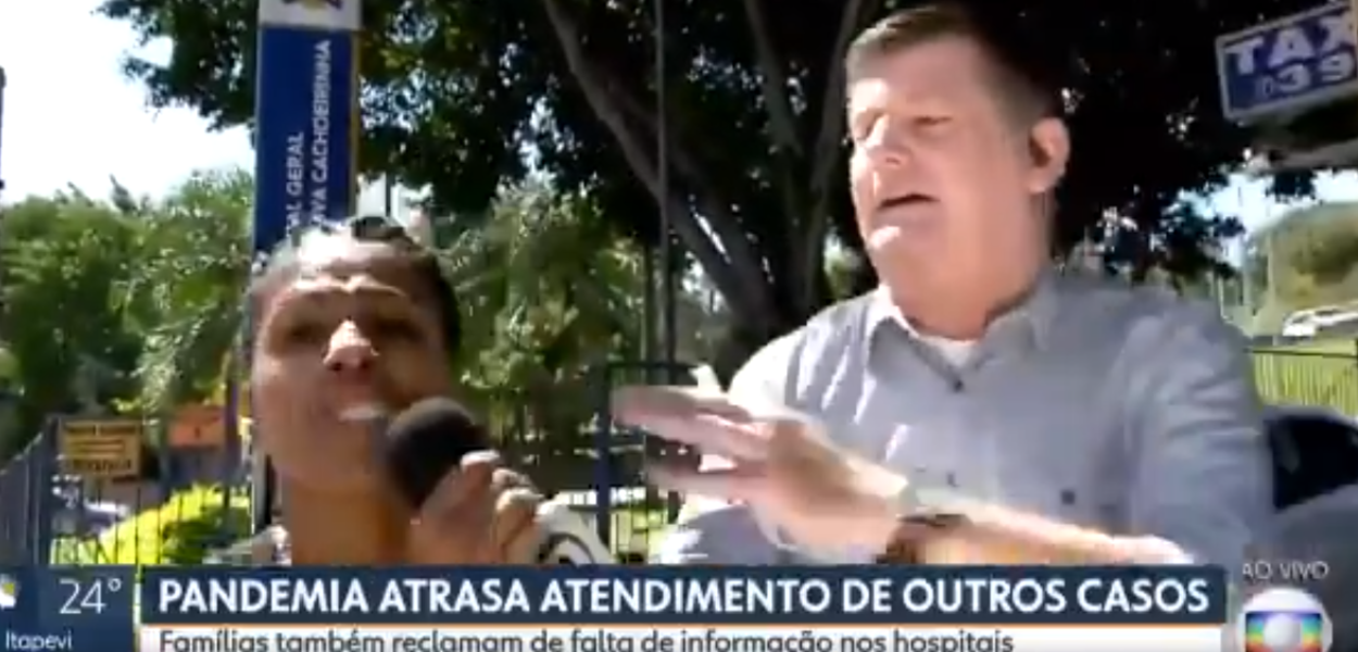 Renato Peters é atacado por apoiadora de Jair Bolsonaro