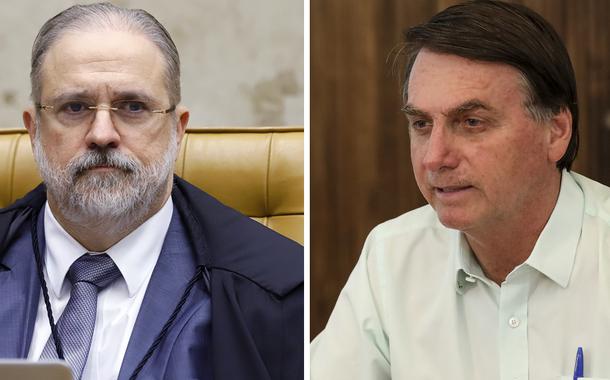 Augusto Aras e Jair Bolsonaro