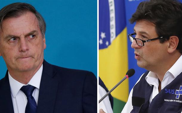 Jair Bolsonaro e Luiz Henrique Mandetta