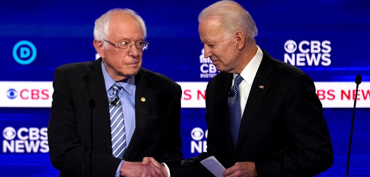 Bernie Sanders e Joe Biden