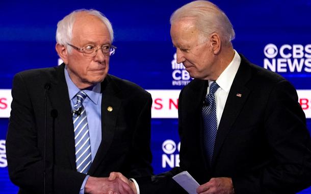 Bernie Sanders e Joe Biden