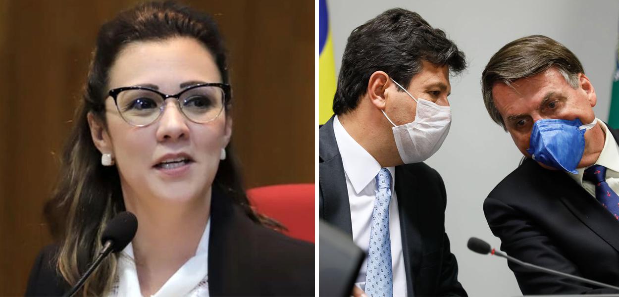 Advogada Karina Kufa, Henrique Mandetta e Jair Bolsonaro