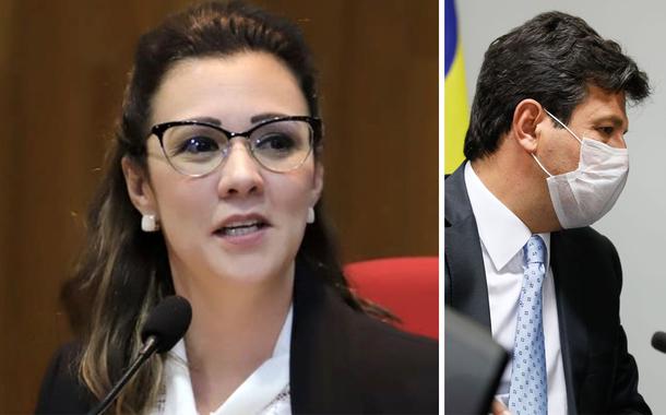Advogada Karina Kufa, Henrique Mandetta e Jair Bolsonaro