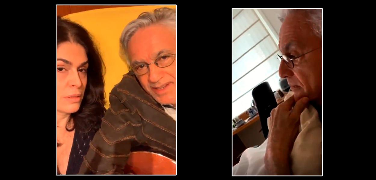 Paula Lavigne e Caetano Veloso