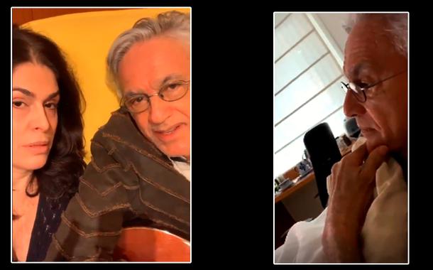 Paula Lavigne e Caetano Veloso