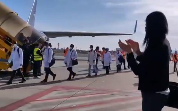 Segunda leva de médicos cubanos chegam à Itália (Turim)