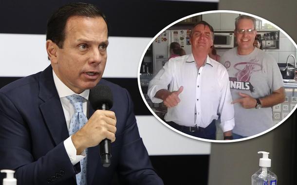 João Doria, Jair Bolsonaro e Marcelo Pegoraro
