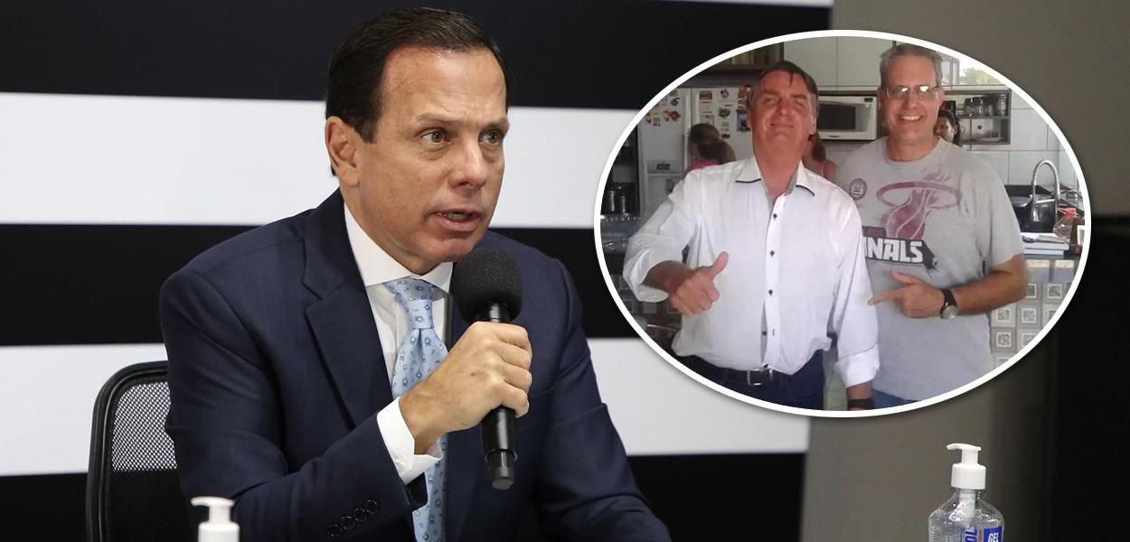 João Doria, Jair Bolsonaro e Marcelo Pegoraro