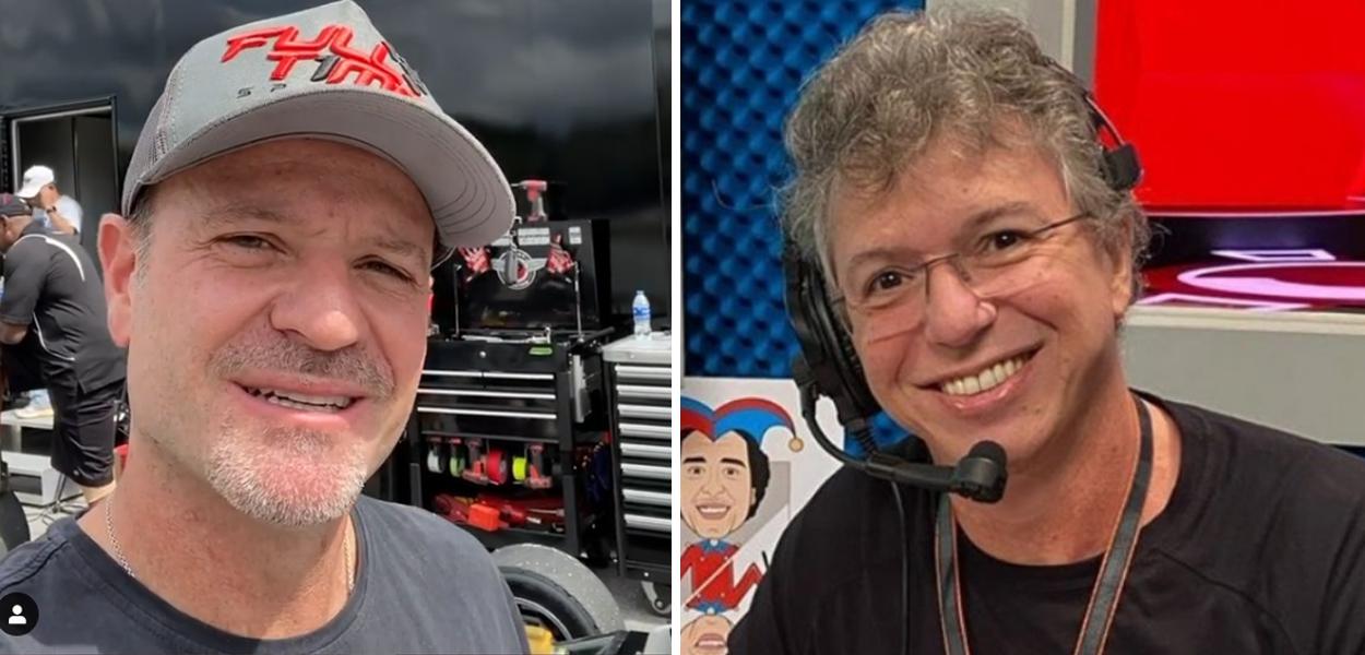 Rubens Barrichello e Boninho