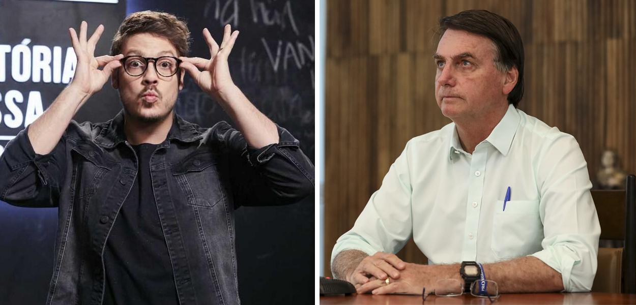 Fábio Porchat e Jair Bolsonaro