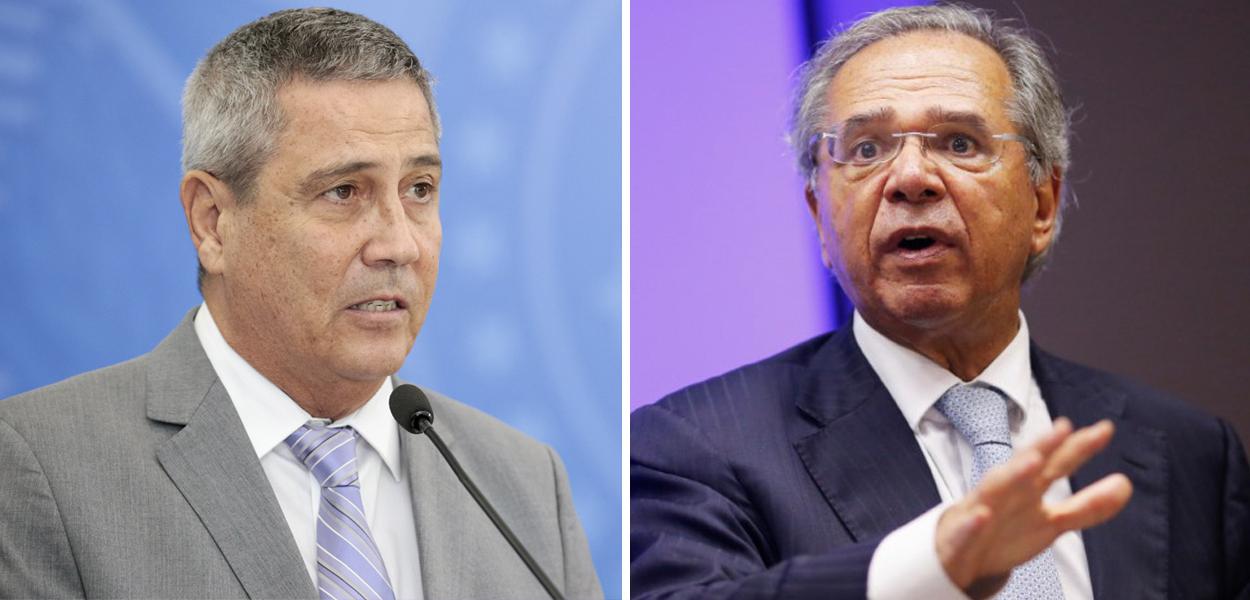 Walter Braga Netto e Paulo Guedes