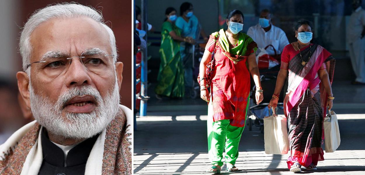 Narendra Modi / coronavírus na Índia
