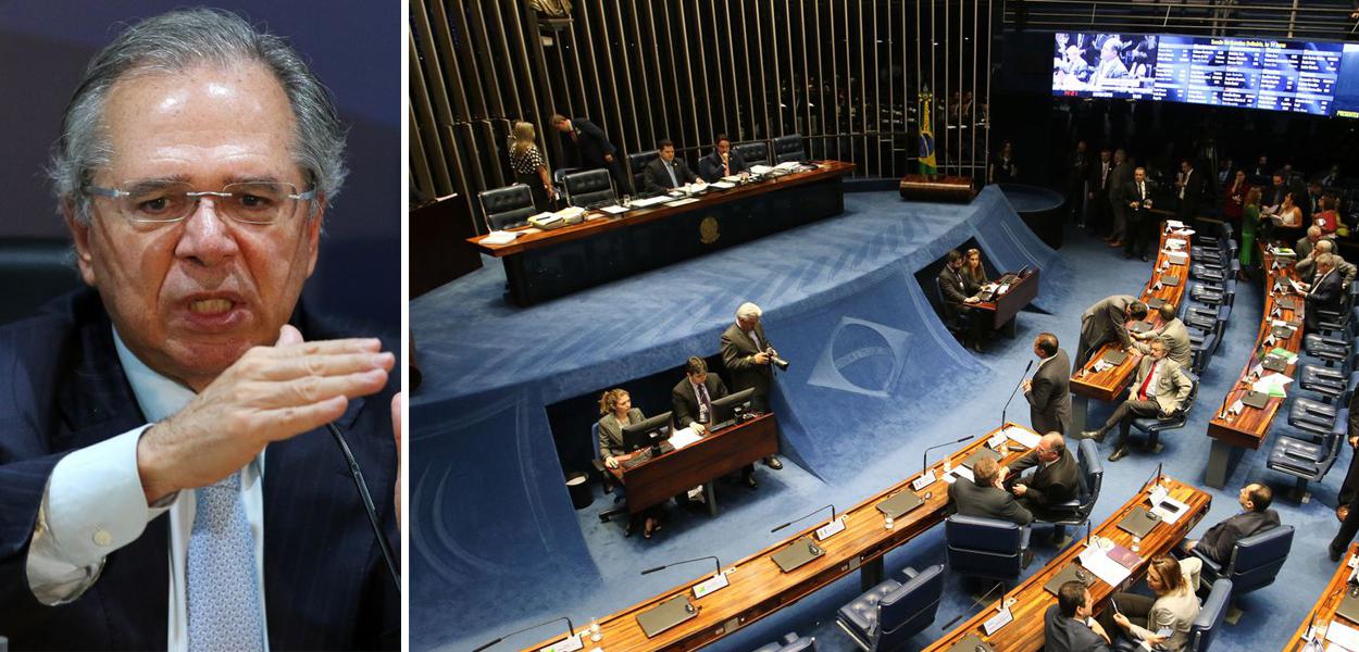 Ministro Paulo Guedes e Senado Federal