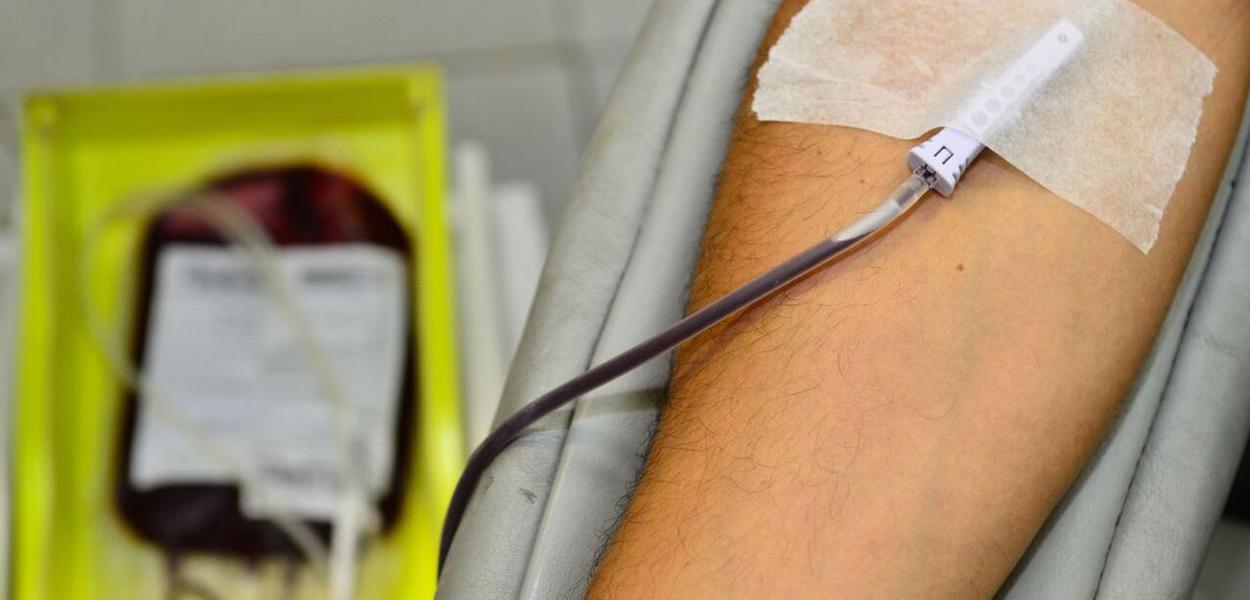 Processo de doação de sangue