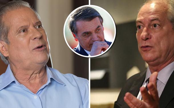 José Dirceu, Jair Bolsonaro e Ciro Gomes