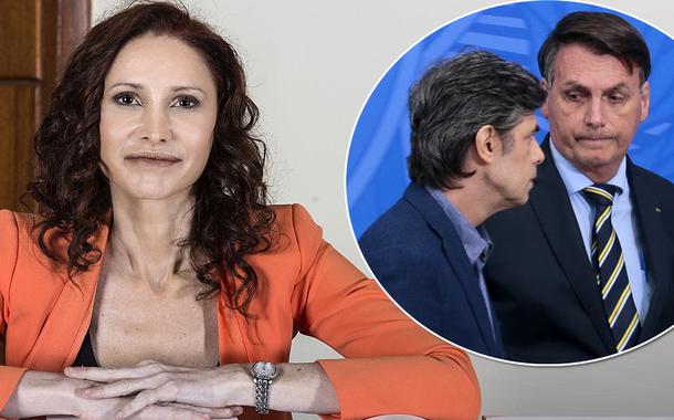 Natália Pasternak, Nelson Teich e Jair Bolsonaro