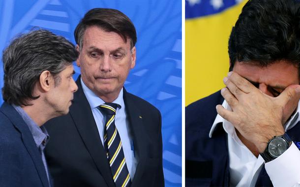 Nelson Teich, Jair Bolsonaro e Nelson Mandetta