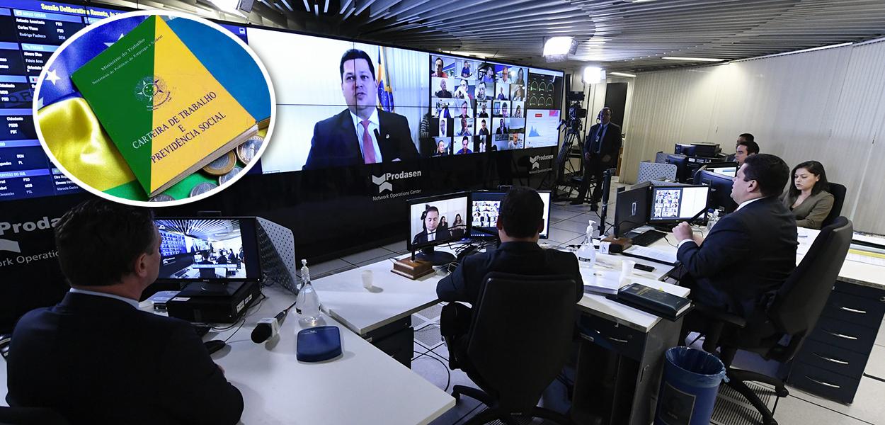Sessão remota do Senado Federal