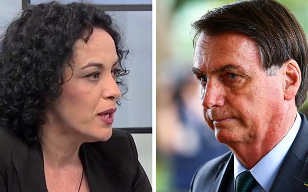 Marcia Tiburi e Jair Bolsonaro