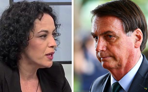 Marcia Tiburi e Jair Bolsonaro