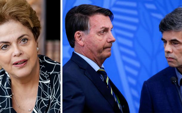 Dilma Rousseff, Jair Bolsonaro e Nelson Teich