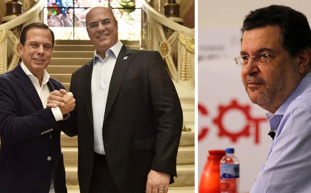 João Doria, Wilson Witzel e Rui Costa Pimenta