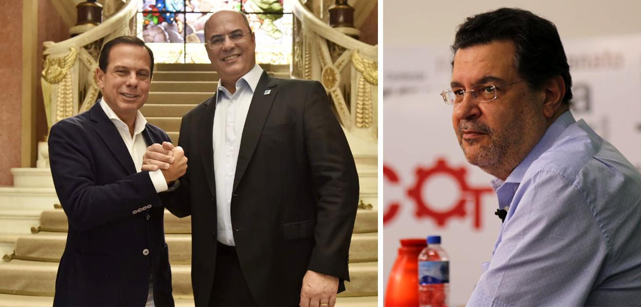 João Doria, Wilson Witzel e Rui Costa Pimenta