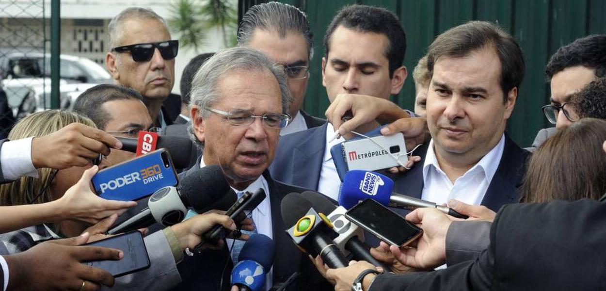 Paulo Guedes e Rodrigo Maia