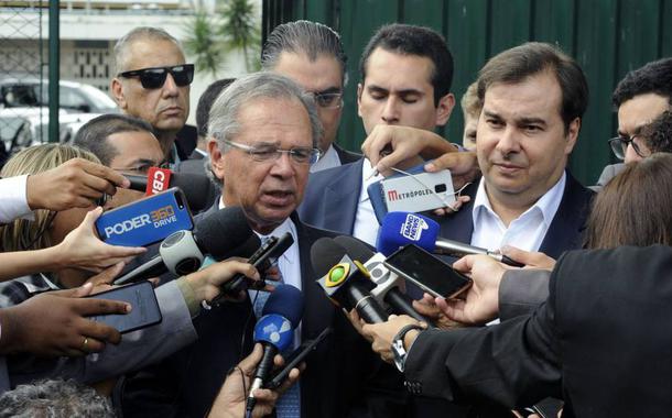 Paulo Guedes e Rodrigo Maia