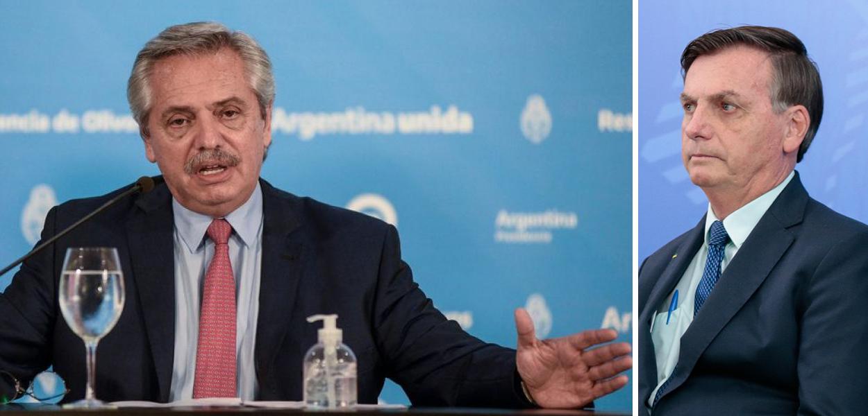 Alberto Fernández e Jair  Bolsonaro