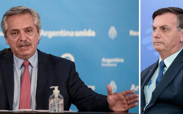 Alberto Fernández e Jair  Bolsonaro