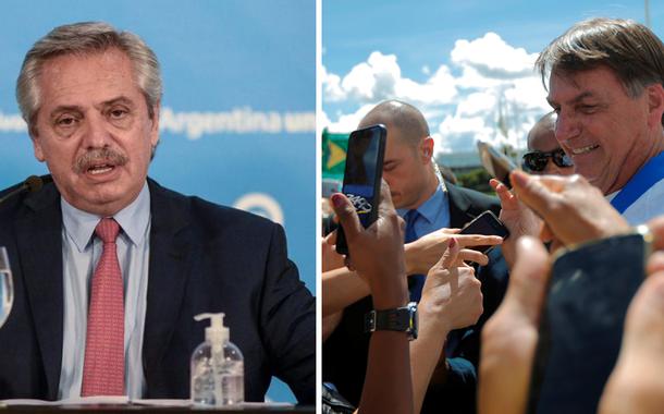 Alberto Fernández e Jair Bolsonaro