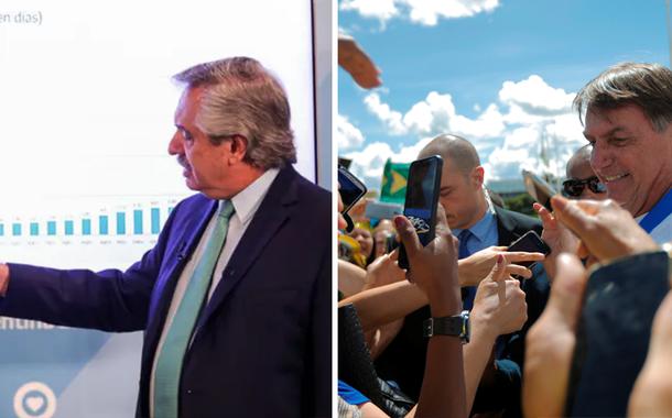 Alberto Fernández e Jair Bolsonaro