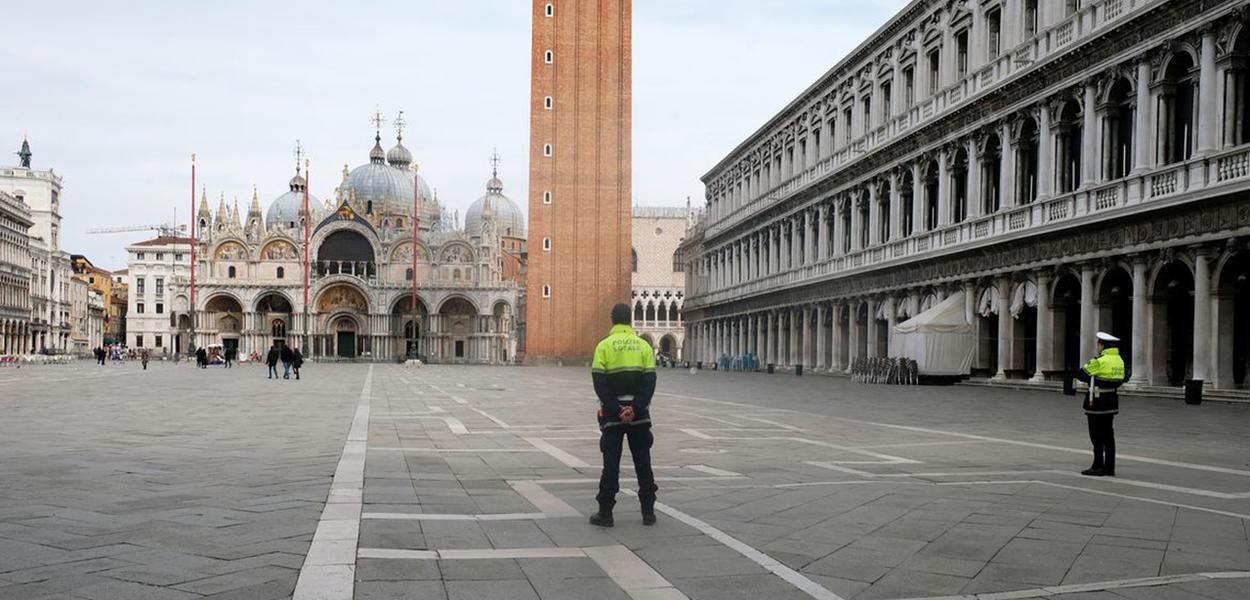 A Itália é o terceiro país com o maior número de casos de coronavírus, atrás dos EUA e da Espanha