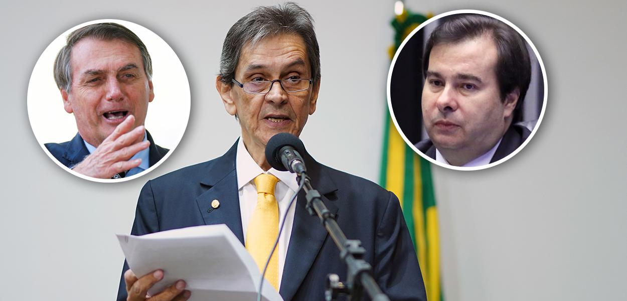 Jair Bolsonaro, Roberto Jefferson e Rodrigo Maia