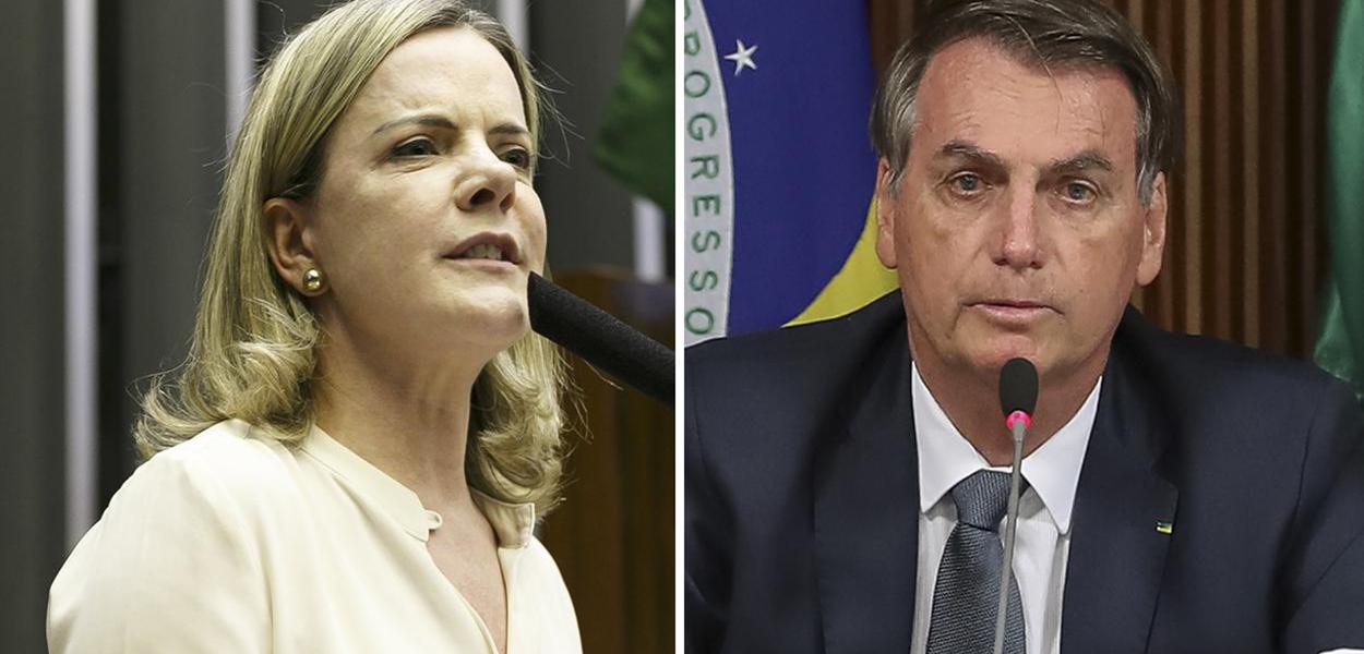 Presidente do PT, Gleisi Hoffmann (PR) aponta negligência de Jair Bolsonaro ao estimular o fim da quarentena