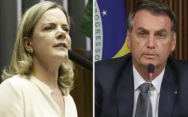 Presidente do PT, Gleisi Hoffmann (PR) também classifica Jair Bolsonaro como "criminoso"