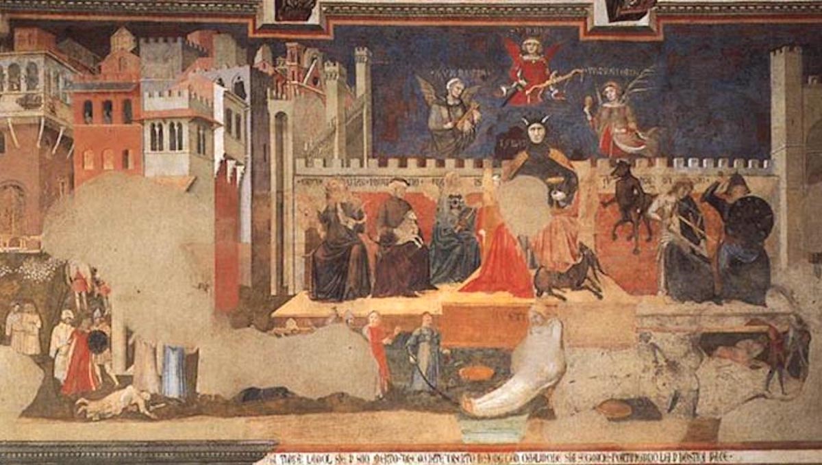 Alegoria do mau governo (1338), de Ambrogio Lorenzetti