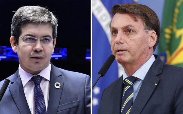 Randolfe Rodrigues e Jair Bolsonaro