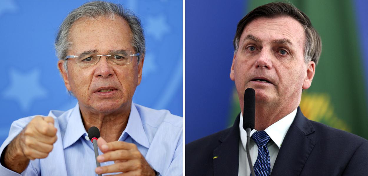 Paulo Guedes e Jair Bolsonaro
