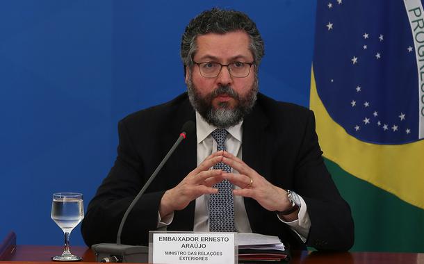 O ministro das Relações Exteriores, Ernesto Araújo